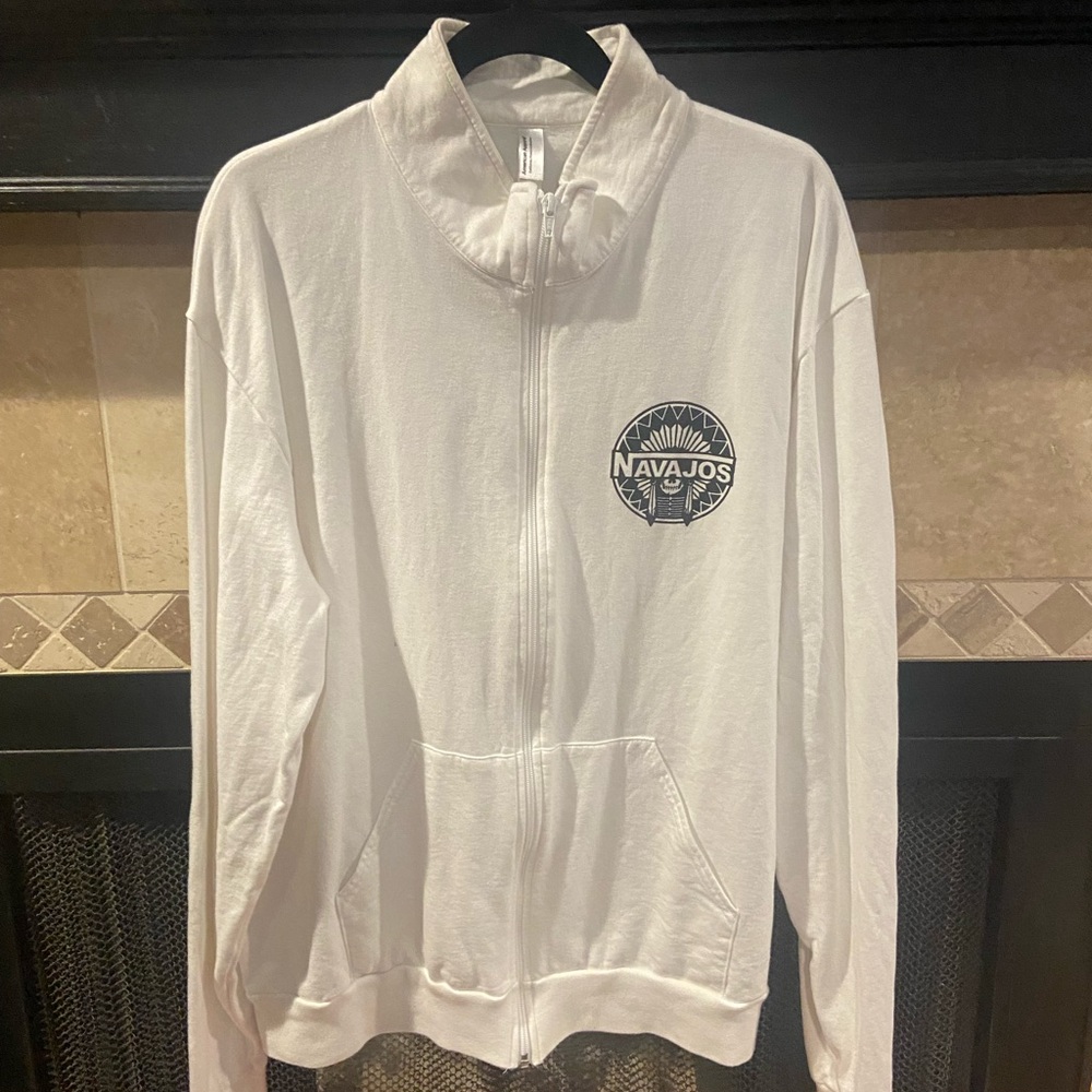 Navajos White Zip-Up Jacket